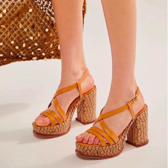 Free People Fahn Platform Sandal Size 10 NEW - Picture 1 of 10